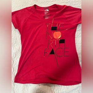 North face dri-fit top in size medium color orange
